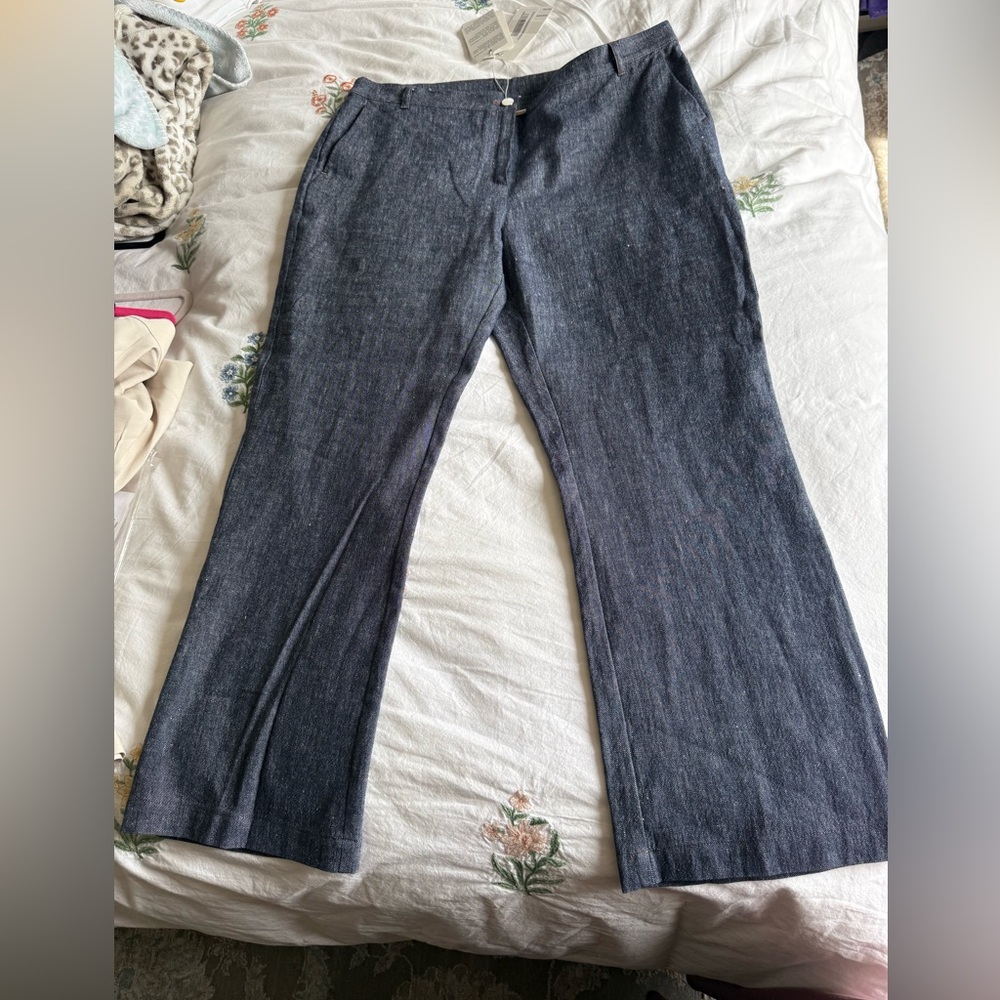 Marina Rinaldi Revival Dark Indigo Trouser- NWT 14